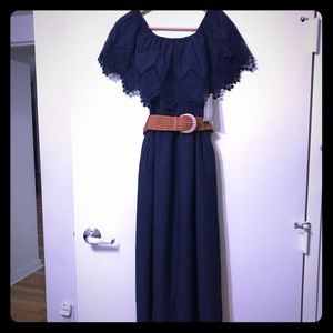 NWT NY and CO Eva Mendes Blue Dress Size S